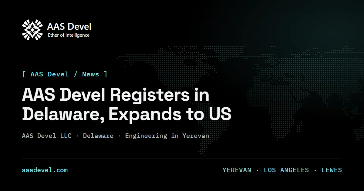 AAS Devel Registers in Delaware, Expands to US